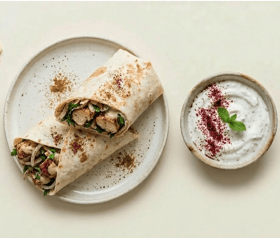 Chicken Pastilla Rolls With Sumac Toum